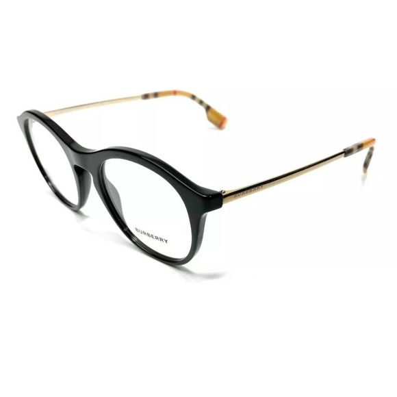Burberry Women's Black Round Eyeglasses! - Picture 1 of 4